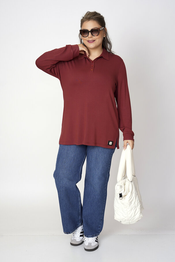 POLO YAKA TRİKO BLUZ