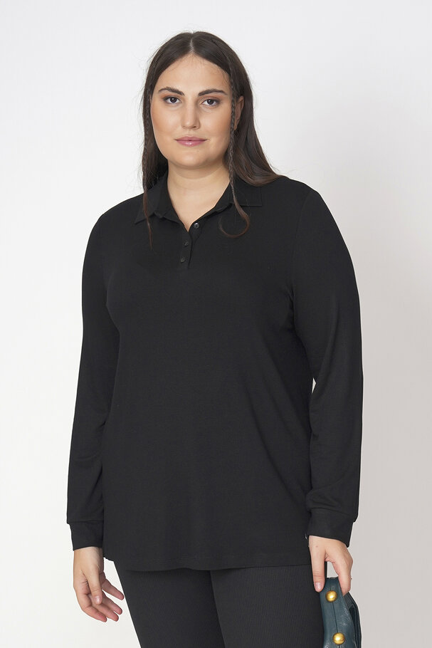 POLO YAKA TRİKO BLUZ
