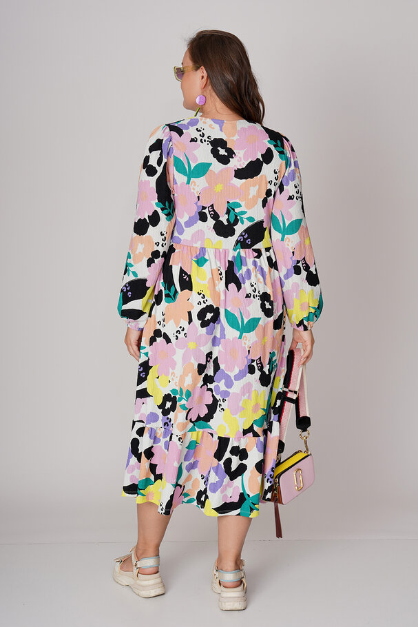 PRINTED ELASTIC DRESS