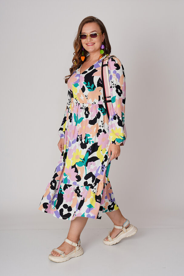 PRINTED ELASTIC DRESS