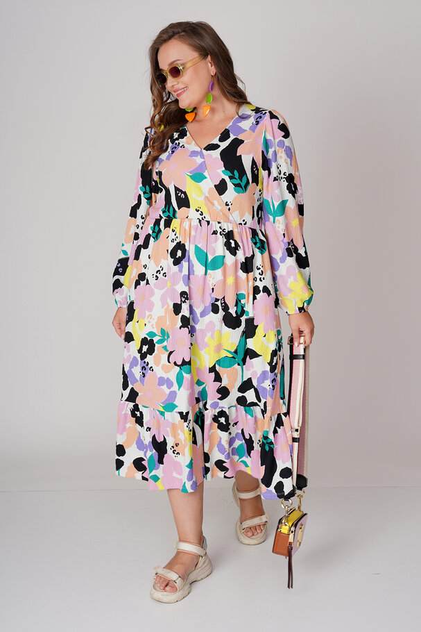 PRINTED ELASTIC DRESS