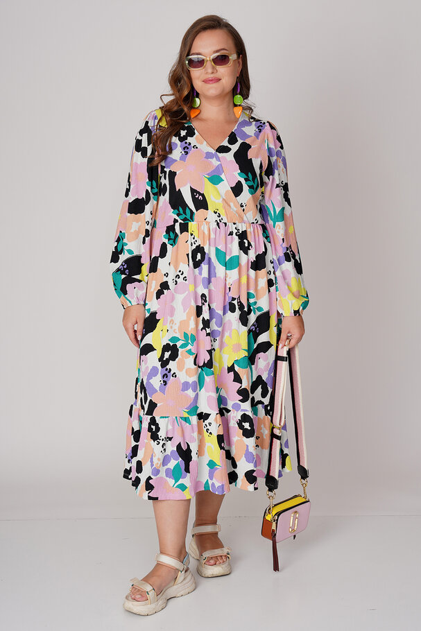 PRINTED ELASTIC DRESS