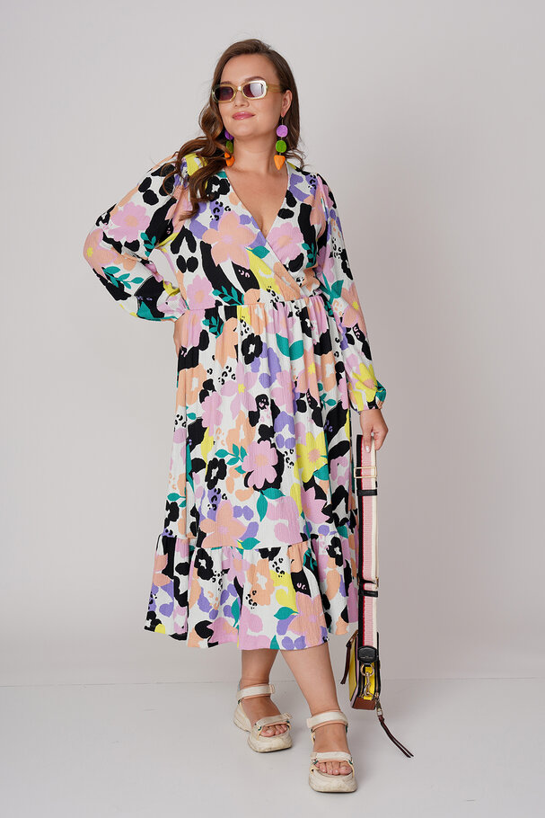 PRINTED ELASTIC DRESS