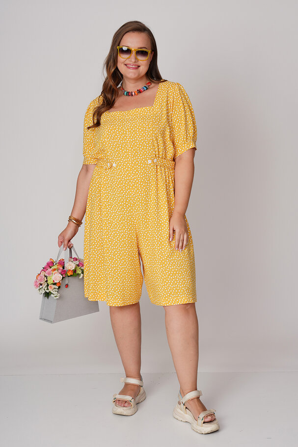 PRINTED MIDI JUMPSUIT