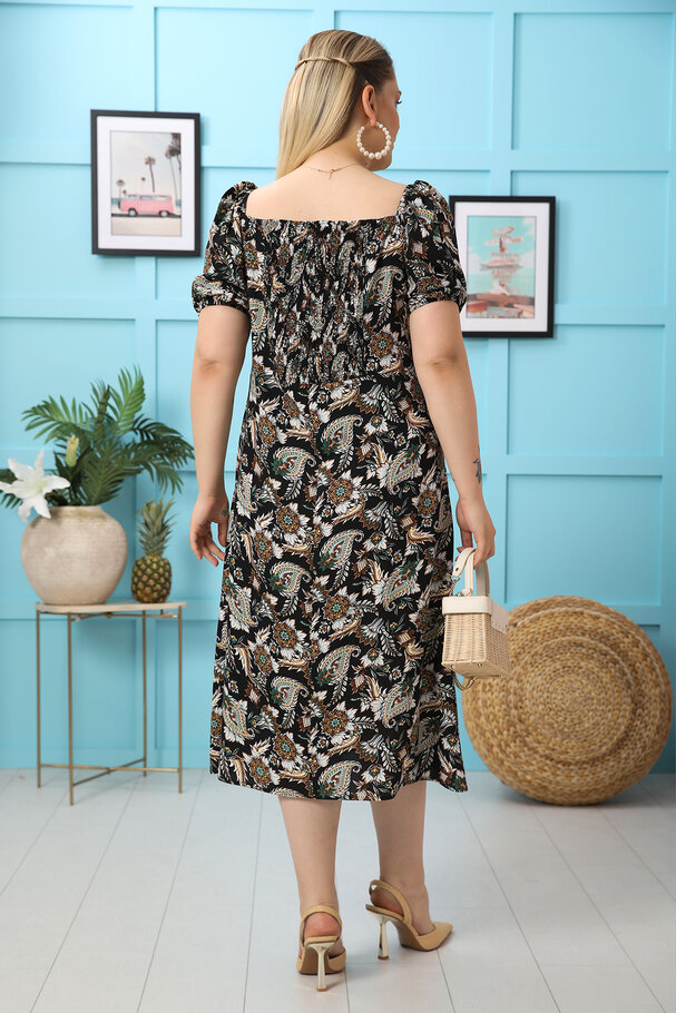 PRINTED VISCOSE DRESS