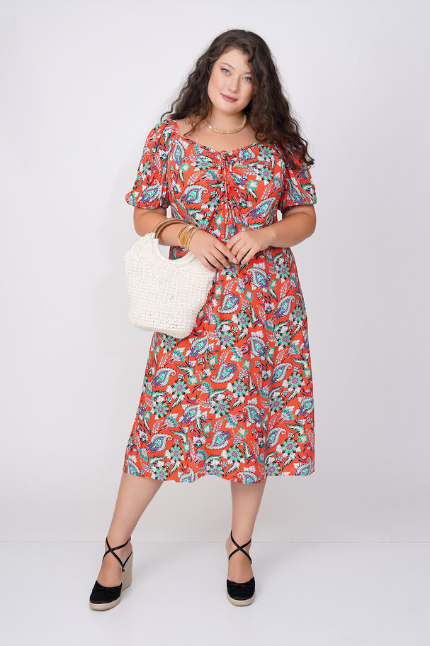 PRINTED VISCOSE DRESS