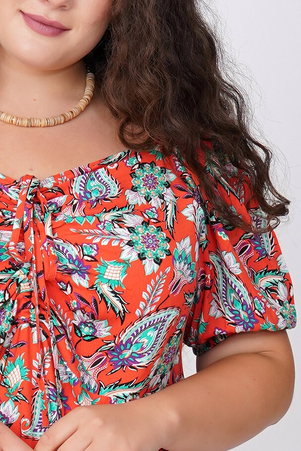 PRINTED VISCOSE DRESS