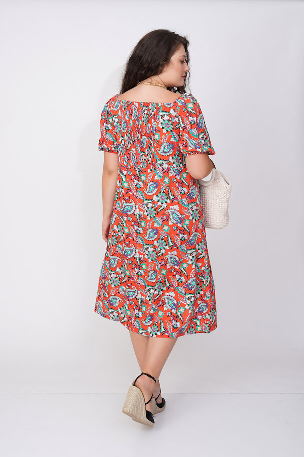 PRINTED VISCOSE DRESS
