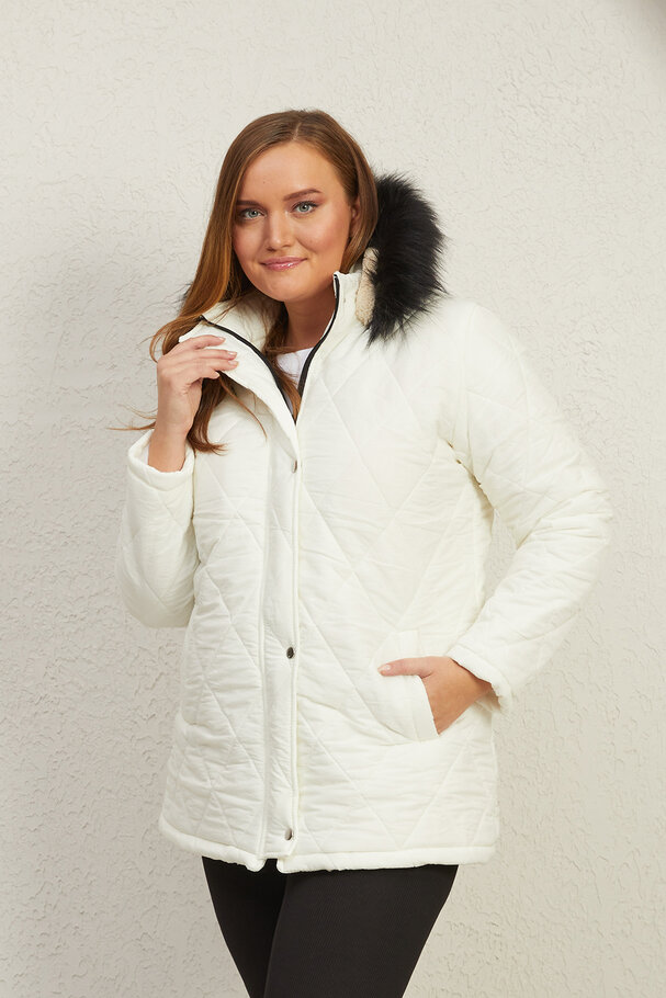 PUFFER ANORAK WITH FLEECE LINING