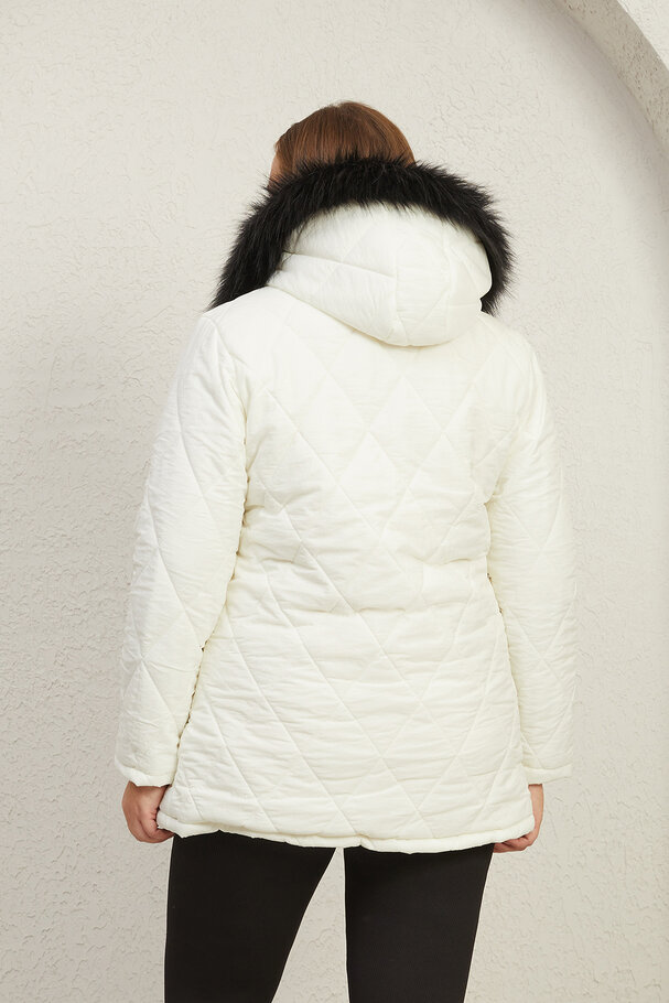 PUFFER ANORAK WITH FLEECE LINING