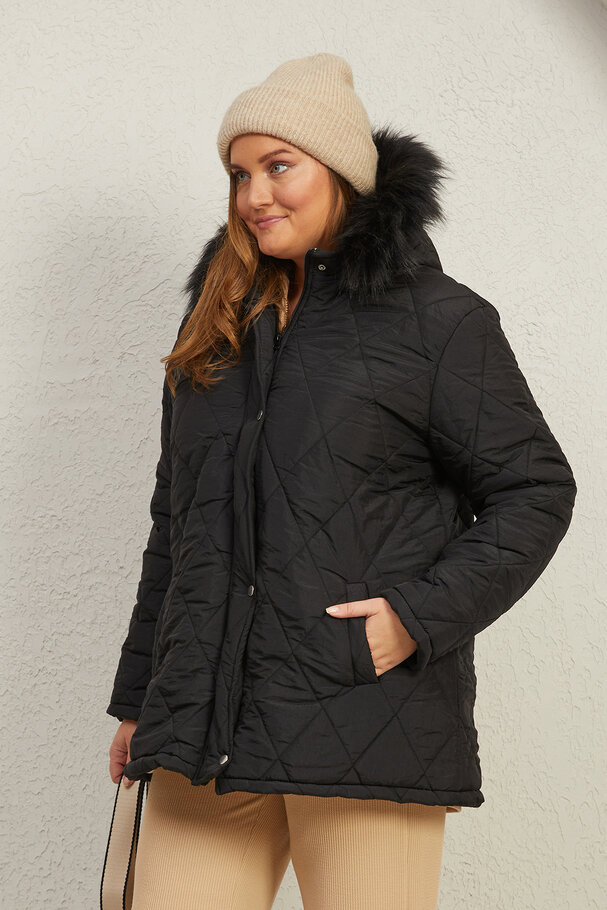 PUFFER ANORAK WITH FLEECE LINING