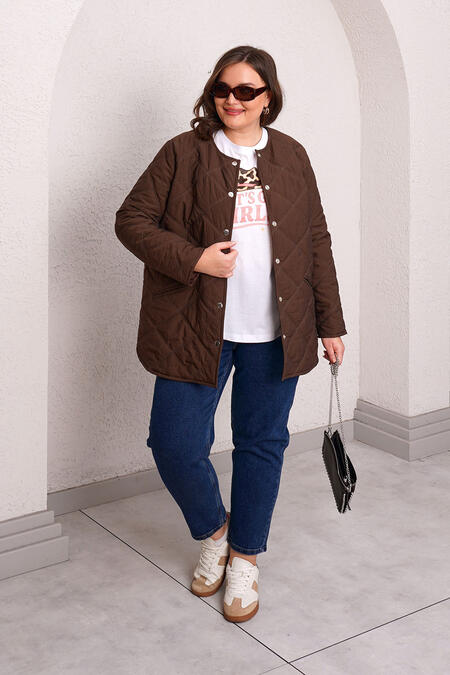 QUILTED PUFFER JACKET WITH INNER HOOD - Thumbnail (3)