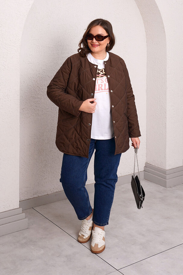 QUILTED PUFFER JACKET WITH INNER HOOD