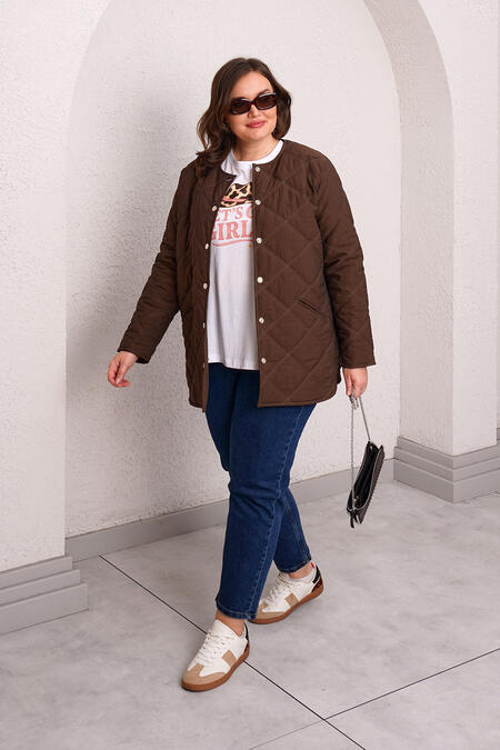 QUILTED PUFFER JACKET WITH INNER HOOD - Thumbnail (4)