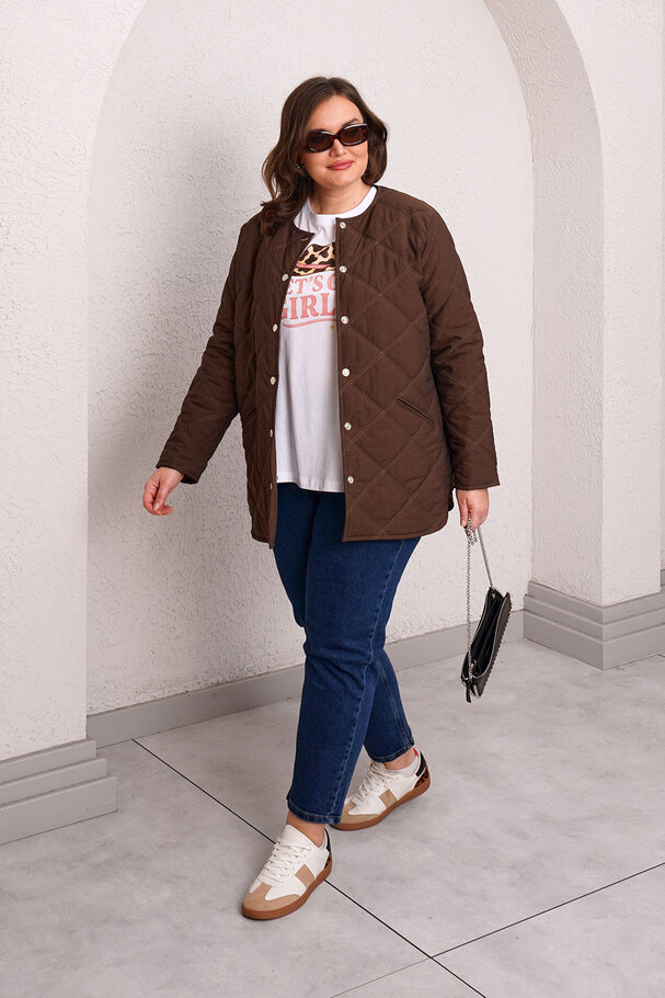 QUILTED PUFFER JACKET WITH INNER HOOD