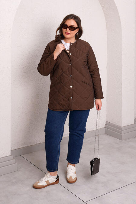 QUILTED PUFFER JACKET WITH INNER HOOD - Thumbnail (5)