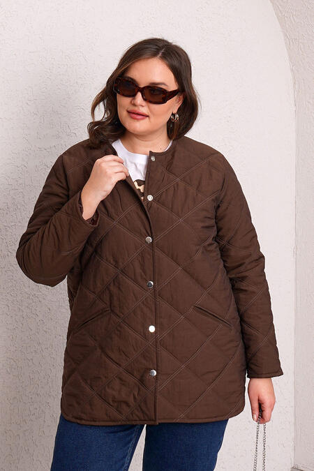 QUILTED PUFFER JACKET WITH INNER HOOD - Thumbnail (6)