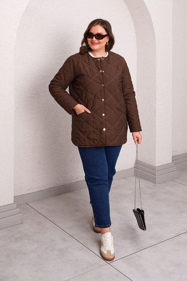 QUILTED PUFFER JACKET WITH INNER HOOD