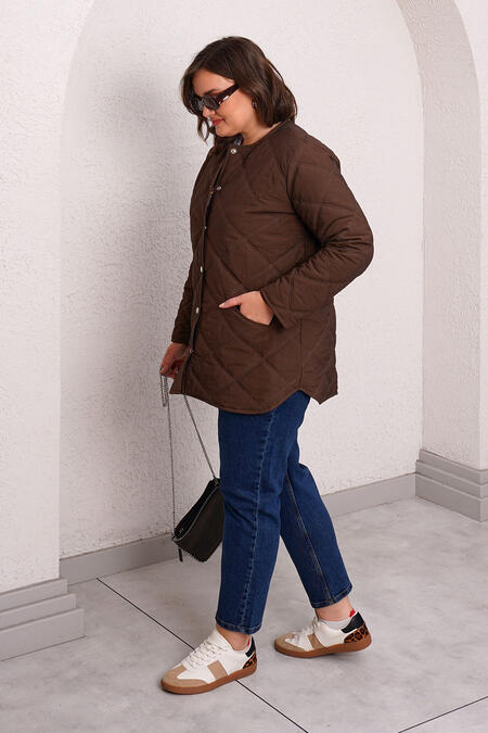 QUILTED PUFFER JACKET WITH INNER HOOD - Thumbnail (9)