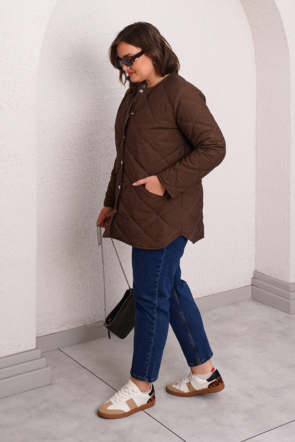 QUILTED PUFFER JACKET WITH INNER HOOD