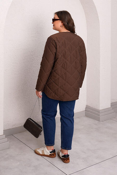 QUILTED PUFFER JACKET WITH INNER HOOD - Thumbnail (10)