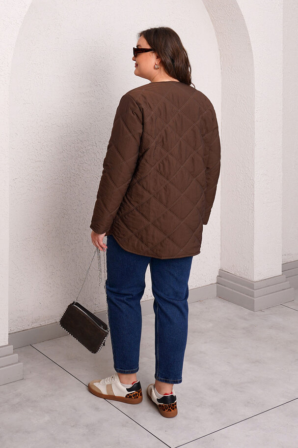 QUILTED PUFFER JACKET WITH INNER HOOD
