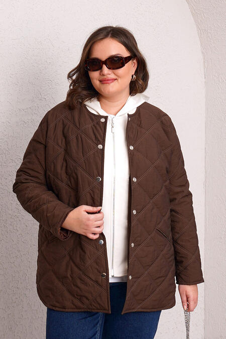 QUILTED PUFFER JACKET WITH INNER HOOD - Thumbnail (11)