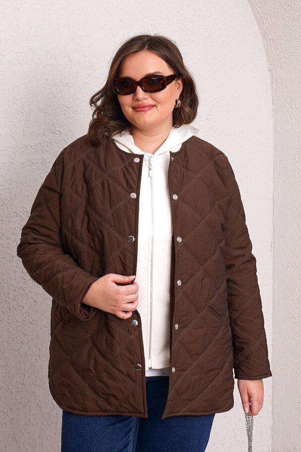 QUILTED PUFFER JACKET WITH INNER HOOD