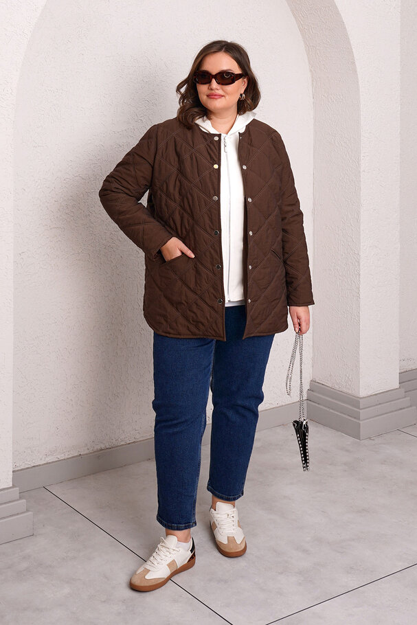 QUILTED PUFFER JACKET WITH INNER HOOD