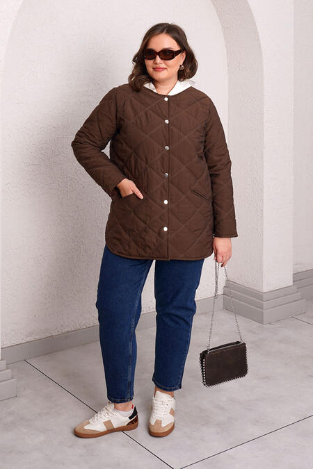 QUILTED PUFFER JACKET WITH INNER HOOD - Thumbnail (13)