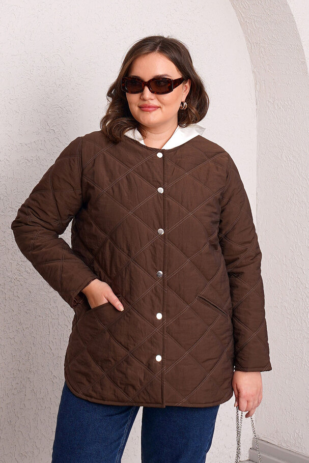 QUILTED PUFFER JACKET WITH INNER HOOD