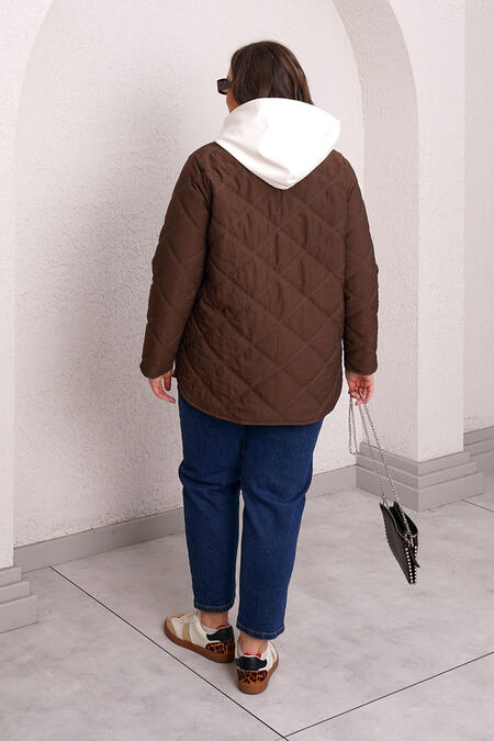 QUILTED PUFFER JACKET WITH INNER HOOD - Thumbnail (18)