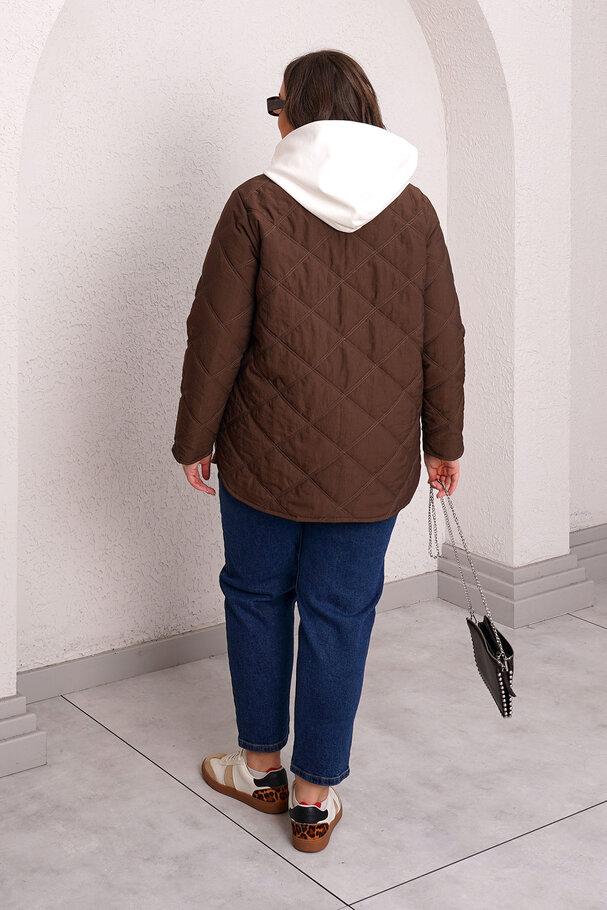 QUILTED PUFFER JACKET WITH INNER HOOD