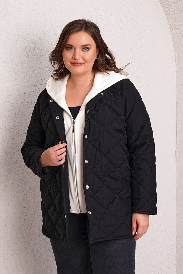 QUILTED PUFFER JACKET WITH INNER HOOD