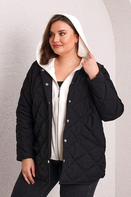QUILTED PUFFER JACKET WITH INNER HOOD - Thumbnail (19)