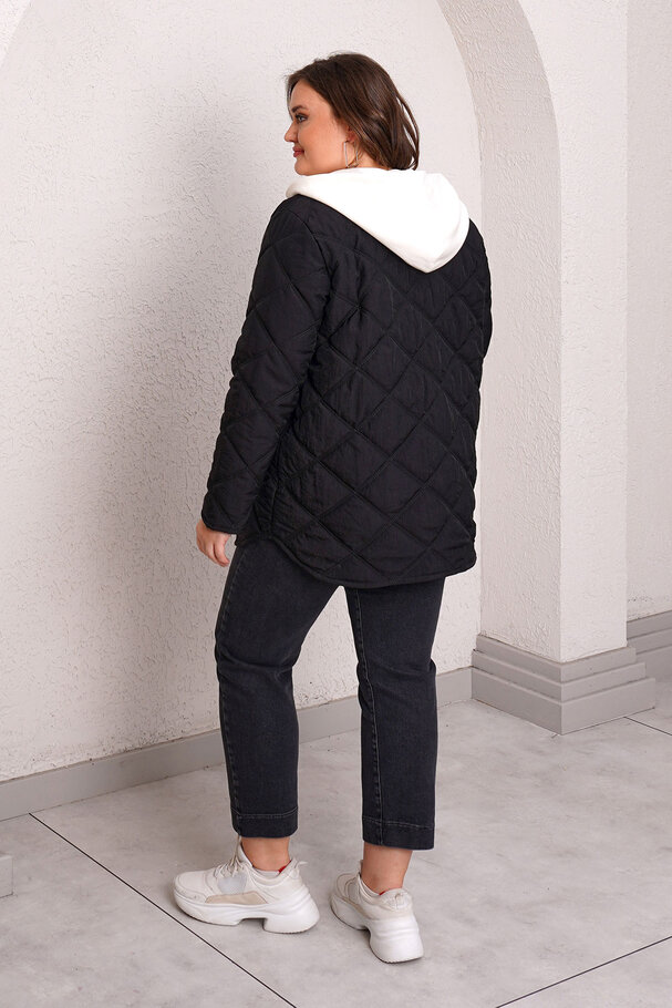 QUILTED PUFFER JACKET WITH INNER HOOD