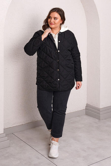 QUILTED PUFFER JACKET WITH INNER HOOD - Thumbnail (21)