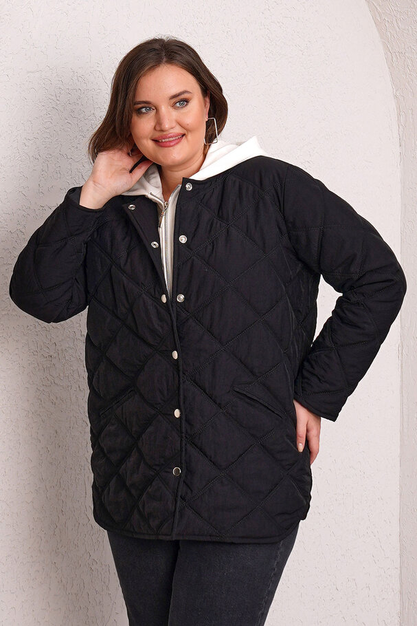 QUILTED PUFFER JACKET WITH INNER HOOD