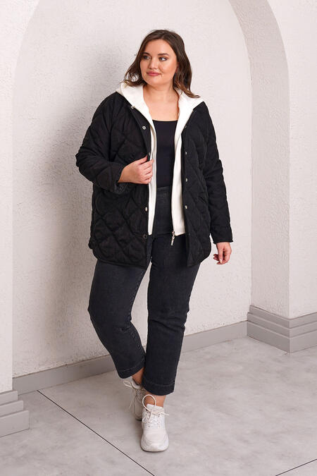 QUILTED PUFFER JACKET WITH INNER HOOD - Thumbnail (24)