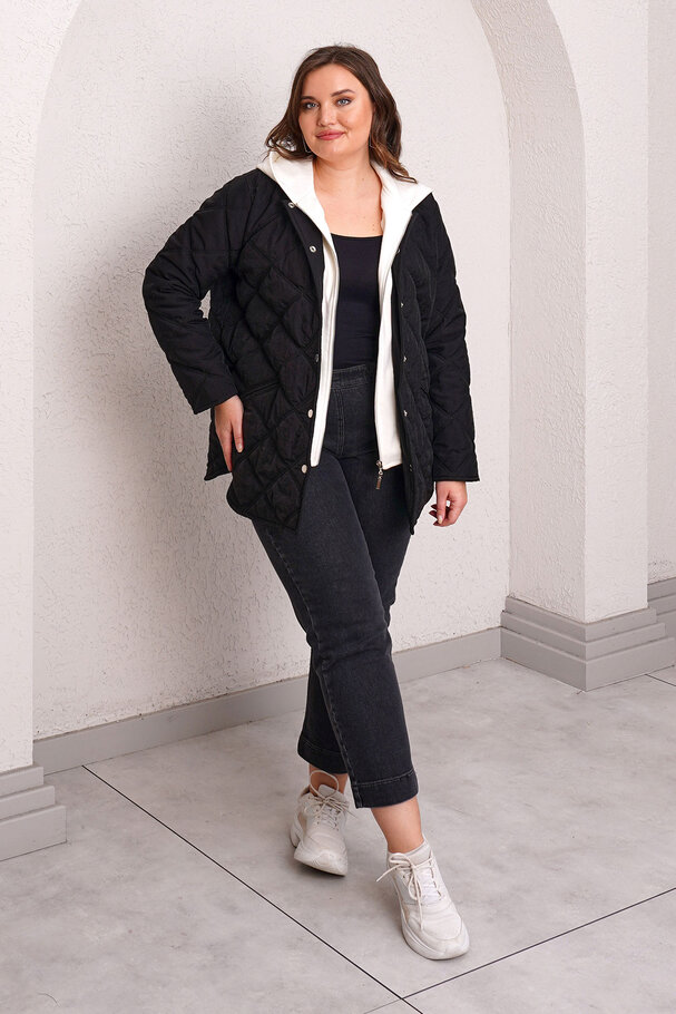 QUILTED PUFFER JACKET WITH INNER HOOD