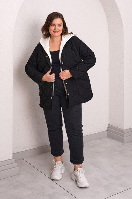 QUILTED PUFFER JACKET WITH INNER HOOD - Thumbnail (26)