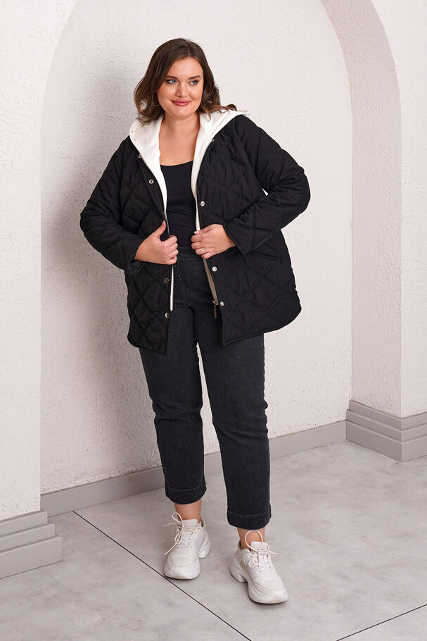 QUILTED PUFFER JACKET WITH INNER HOOD