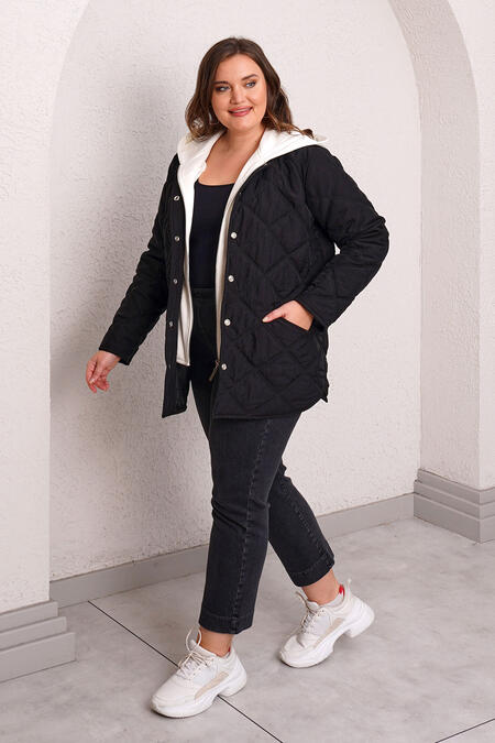 QUILTED PUFFER JACKET WITH INNER HOOD - Thumbnail (27)