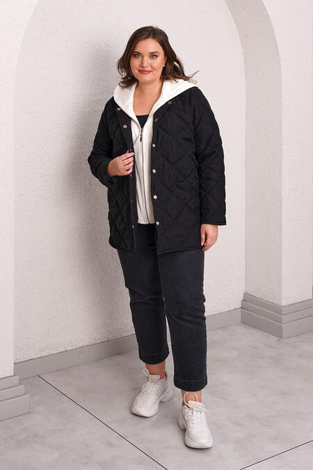 QUILTED PUFFER JACKET WITH INNER HOOD - Thumbnail (28)