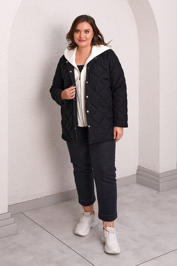 QUILTED PUFFER JACKET WITH INNER HOOD