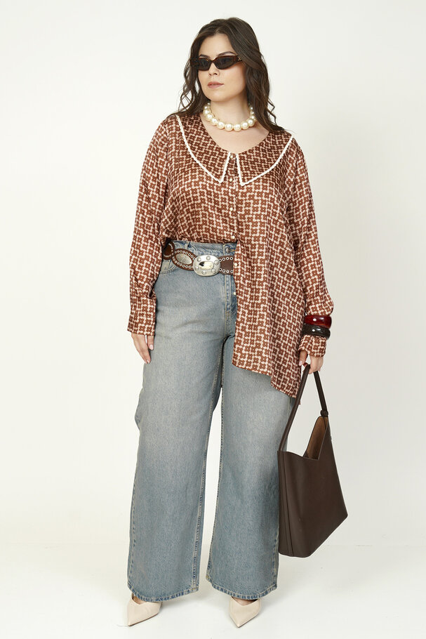 RETRO PETER PAN COLLAR SHIRT