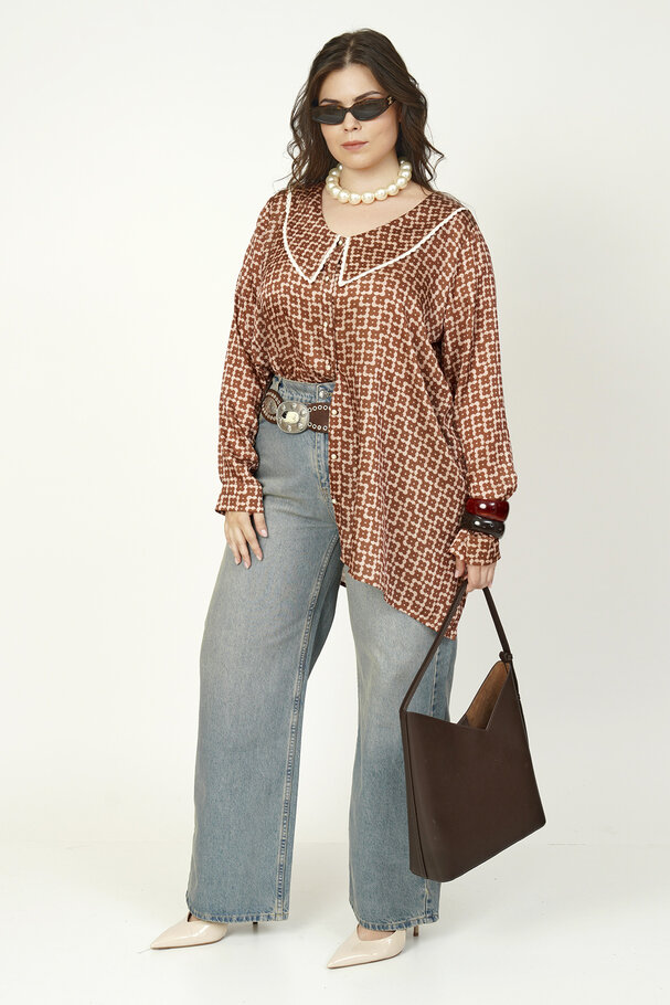 RETRO PETER PAN COLLAR SHIRT