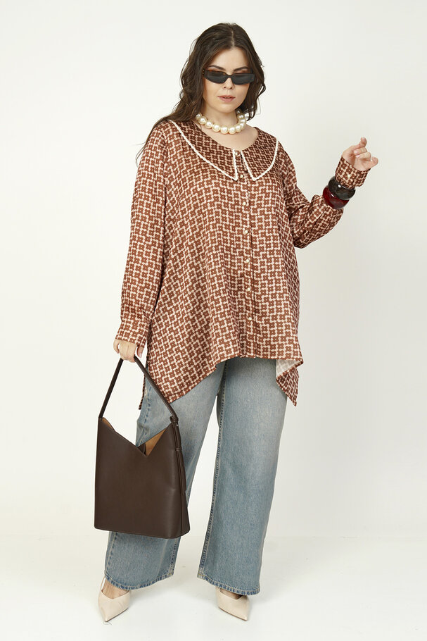 RETRO PETER PAN COLLAR SHIRT