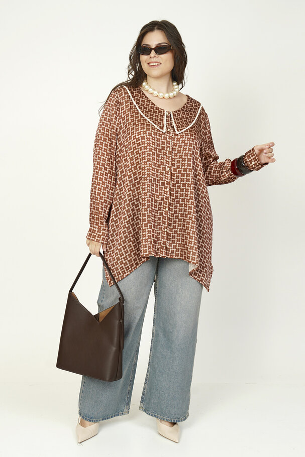 RETRO PETER PAN COLLAR SHIRT