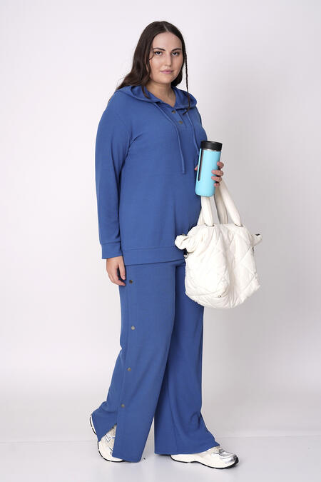  - RIBBED HOODIE AND TROUSERS CO-ORD SET (1)